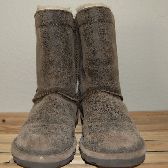 BearPaw Women SIze US 8 Low-cut Suede Boots, Brown - Picture 5 of 14